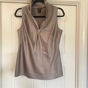Ann Taylor Satin Blouse in Light Brown